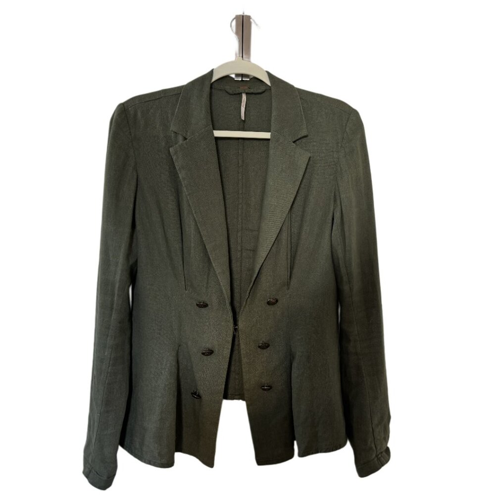 Free People Army Green Jacket (Size S/P)